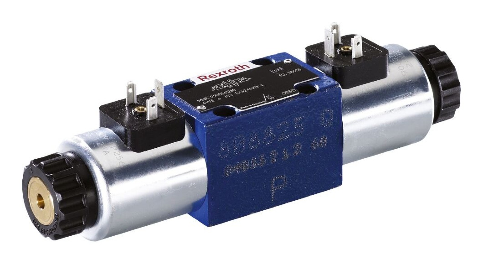 Válvula Direcional Bosch Rexroth 4WE6 Tamanho 6 - 4/3 vias centro fechado - 24V DC (Com detente)